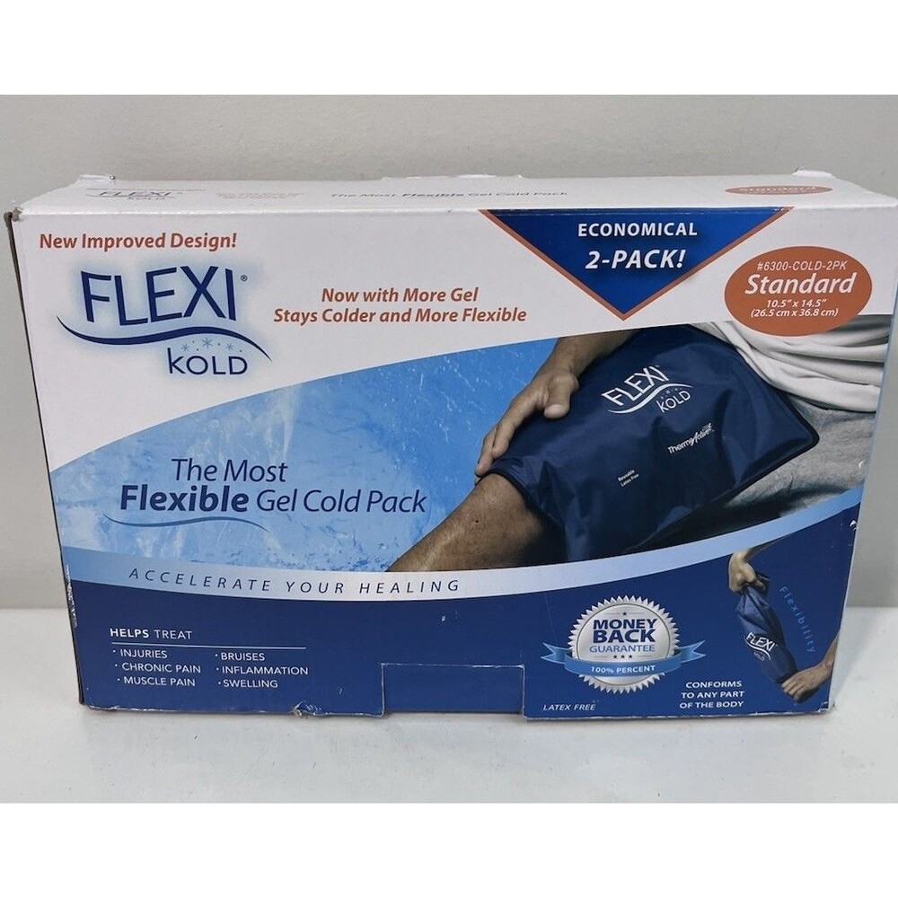 FlexiKold Gel Ice Pack (Standard Large: 10.5" x 14.5") VALUE PACK 2x